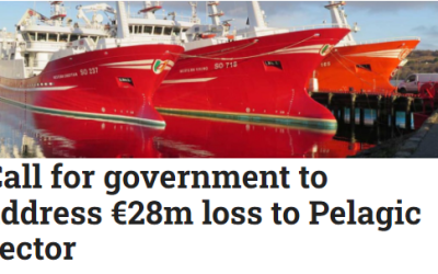 Call for Government to Address €28m Loss to Pelagic Sector
