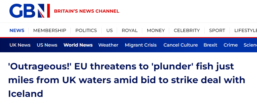 GBN: ‘Outrageous!’ EU threatens to ‘plunder’ fish just miles from UK waters amid bid to strike deal with Iceland