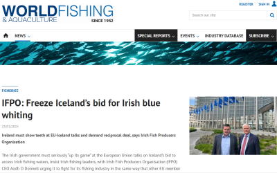 WORLD FISHING: Freeze bid for Irish blue whiting in EU-Iceland talks