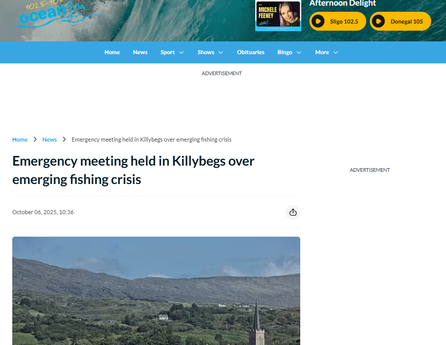 Ocean FM News: Emergency meeting held in Killybegs over emerging fishing crisis