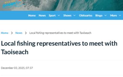 Ocean FM: Fishing industry representatives meet Taoiseach this afternoon